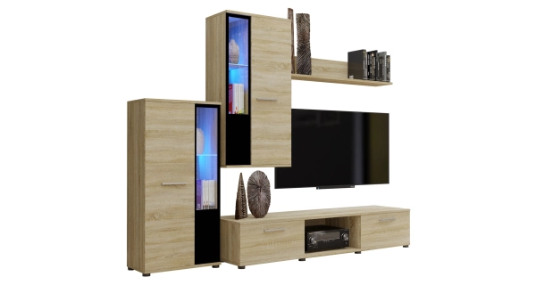 Obývací stěna MIWA, dub sonoma