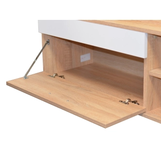 Obývací stěna NEJBY v barvě bílá/černá DOPRODEJ