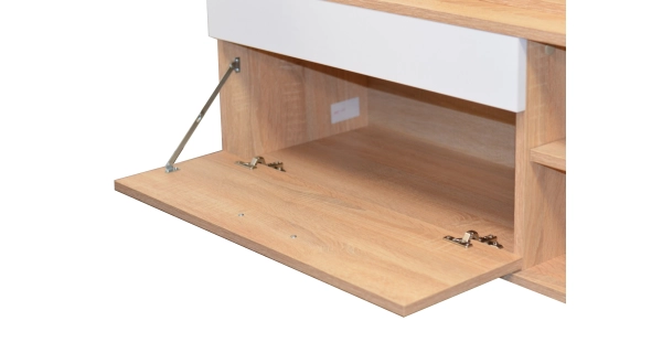 Obývací stěna NEJBY v barvě dub sonoma/bílá DOPRODEJ