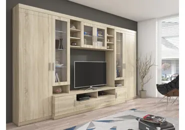 Obývací stěna NIOBA, dub sonoma