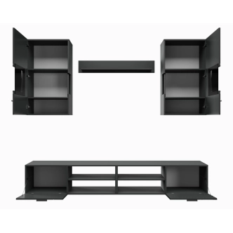 Obývací stěna RATUFA, antracit