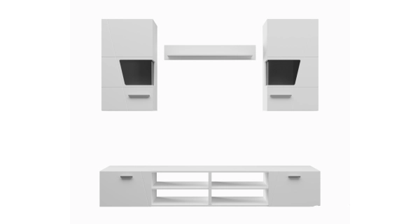 Obývací stěna RATUFA, bílá