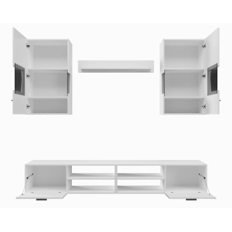 Obývací stěna RATUFA, bílá