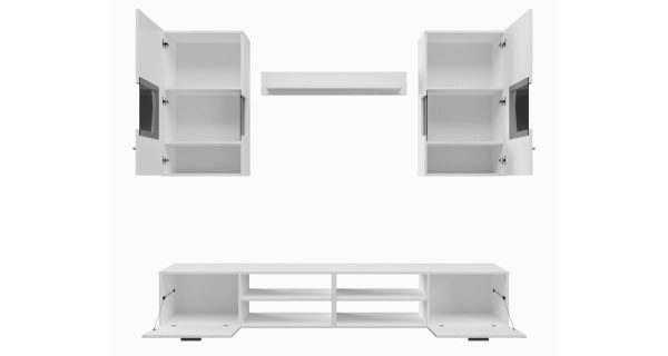 Obývací stěna RATUFA, bílá