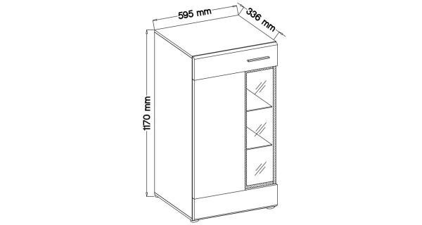 Obývací stěna TANGO, dub sanremo tmavý
