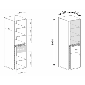 Obývací stěna TARAMI, ořech