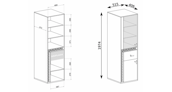 Obývací stěna TARAMI, ořech