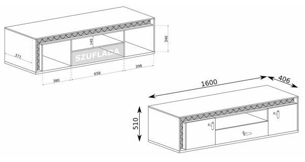 Obývací stěna TARAMI, ořech