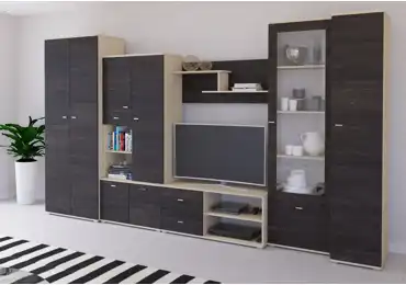 Obývací stěna TRUNCATA, jasan/dub canterbury