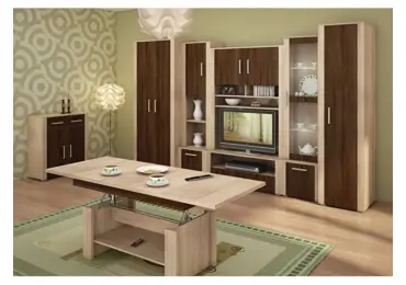 Obývací stěna WUBIN 1, dub sonoma/dub sonoma tmavý/dub sonoma