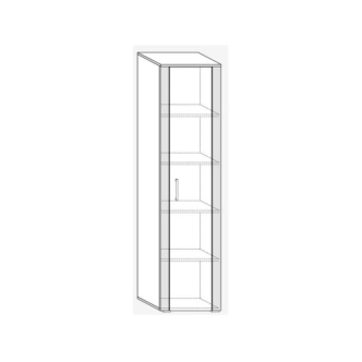 Obývací stěna WUBIN 2, craft bílý/craf tobaco/craft bílý, 5 let záruka