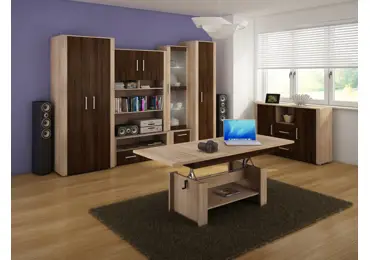 Obývací stěna WUBIN 2, dub sonoma/dub sonoma tmavý/dub sonoma