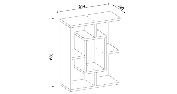 Odkládací příruční stolek GORDY, bílá