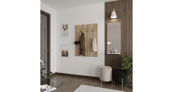 Odkládací stěna NEJBY HAYES, dub sonoma 