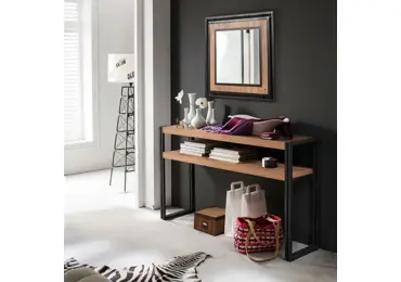 Odkládací stolek ANSWER, atlantská borovice/černá