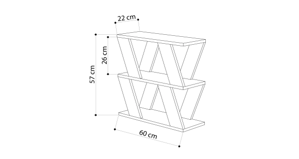 Odkládací stolek BELDA, antracit