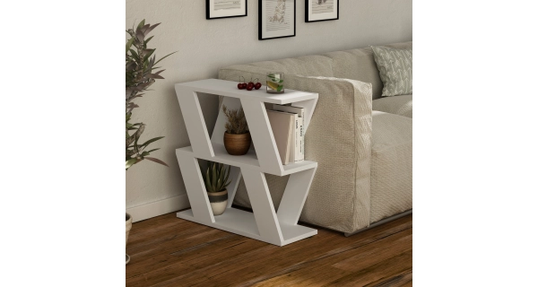 Odkládací stolek BELDA, bílá