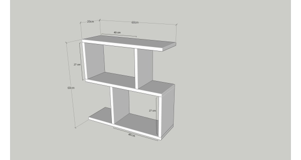 Odkládací stolek BEMUS, antracit