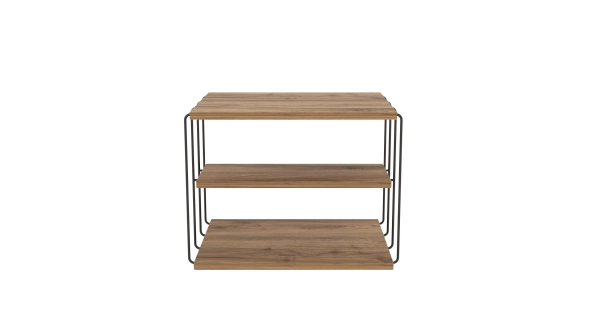 Odkládací stolek BENDER, atlantská borovice/černá