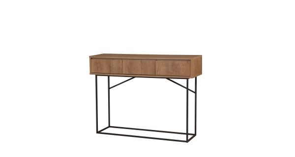 Odkládací stolek BOY, vlašský ořech/černá