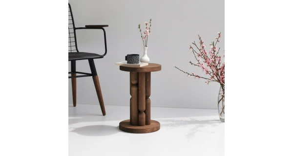 Odkládací stolek COLTREN, hnědá