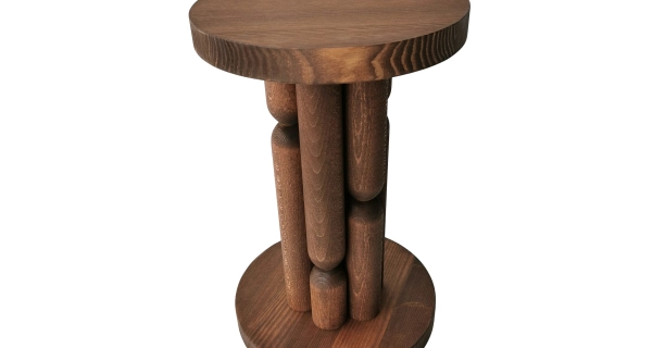 Odkládací stolek COLTREN, hnědá