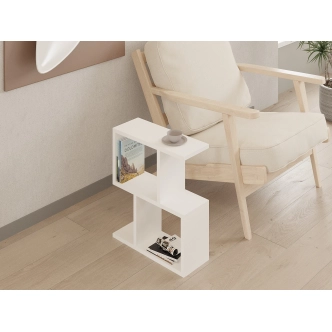 Odkládací stolek DIVIS, bílá