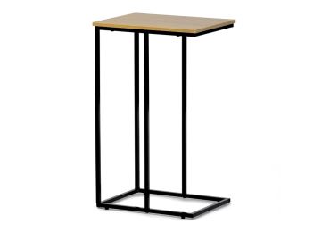 Odkládací stolek FRIFIR, divoký dub, černý kov