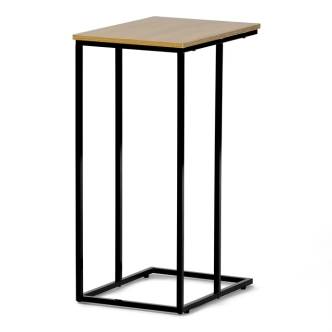 Odkládací stolek FRIFIR, divoký dub, černý kov