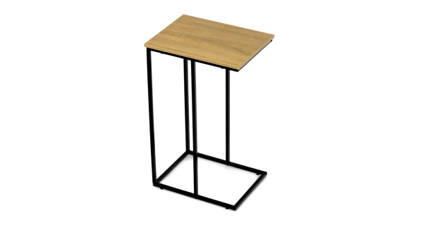 Odkládací stolek FRIFIR, divoký dub, černý kov