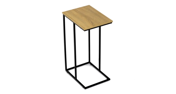 Odkládací stolek FRIFIR, divoký dub, černý kov