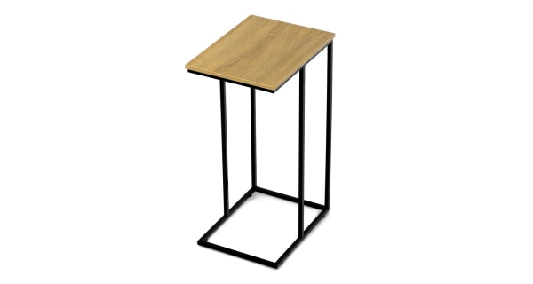 Odkládací stolek FRIFIR, divoký dub, černý kov