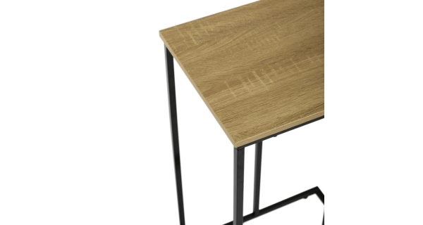 Odkládací stolek FRIFIR, divoký dub, černý kov