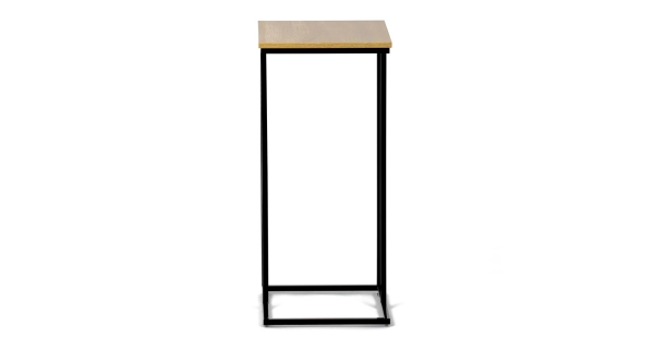 Odkládací stolek FRIFIR, divoký dub, černý kov