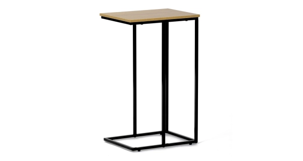 Odkládací stolek FRIFIR, divoký dub, černý kov