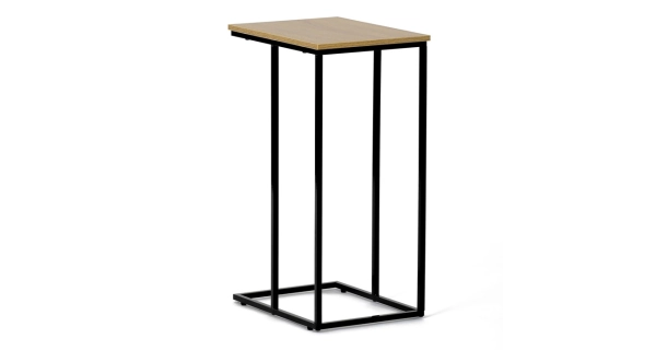 Odkládací stolek FRIFIR, divoký dub, černý kov