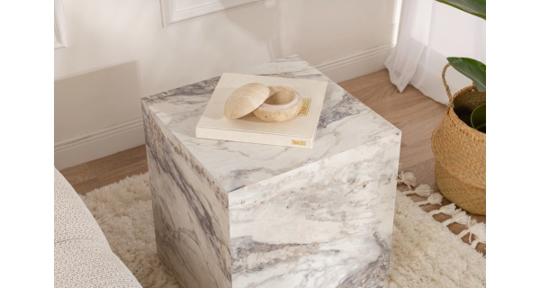 Odkládací stolek FRINOR, mramor