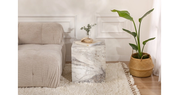 Odkládací stolek FRINOR, mramor