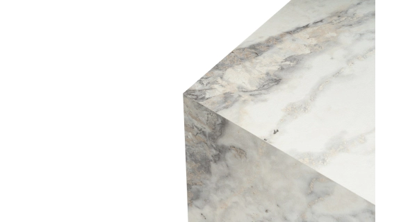 Odkládací stolek FRINOR, mramor - sada 2 ks