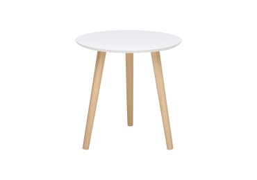 Odkládací stolek GEMELLI střední, bílý/borovice