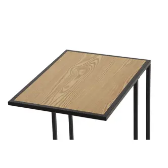 Odkládací stolek HALZAN, přírodní/kov