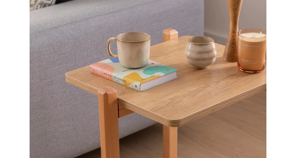 Odkládací stolek JERLEM, přírodní