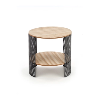 Odkládací stolek KARONA, přírodní/černá