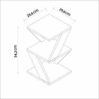 Odkládací stolek MIRDAL, travertin