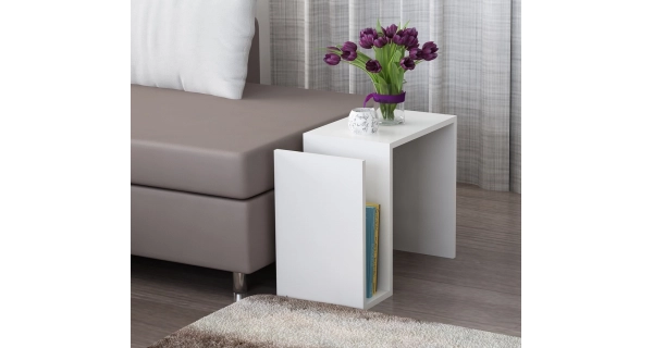 Odkládací stolek NOAMI, bílý