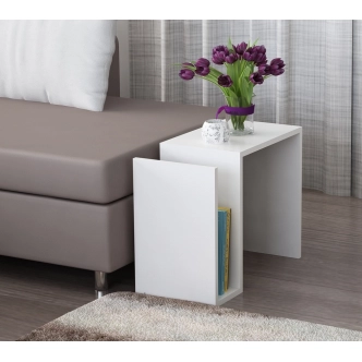 Odkládací stolek NOAMI, bílý