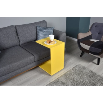 Odkládací stolek NUPTSE, žlutý DOPRODEJ
