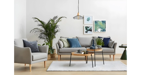 Odkládací stolek OLTARIS, přírodní - sada 2 ks