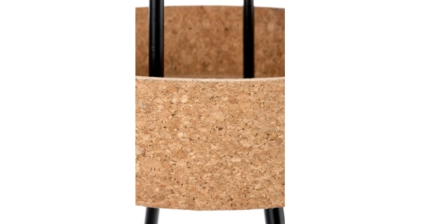 Odkládací stolek RAGINI, přírodní/černá