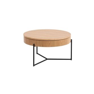 Odkládací stolek REMDRON, přírodní - sada 2 ks